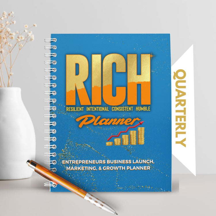 Quarterly R.I.C.H Planner Digital + Planner Book Bundle