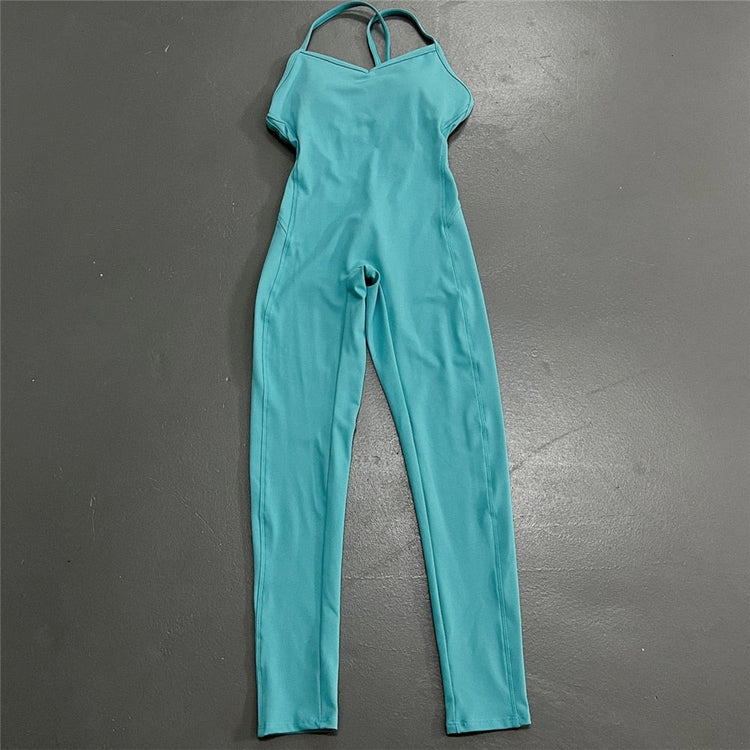Backless Sports Lycra Fitness Overalls_13