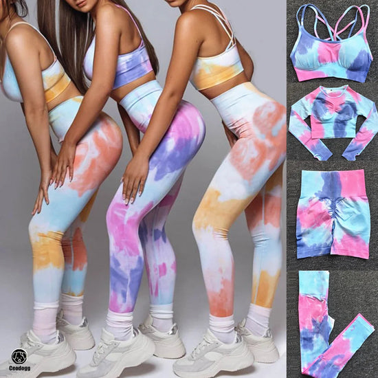 Women Dye Yoga Sportswear Set (available in 1pc. 2 pcs. and 3 pcs set)_12