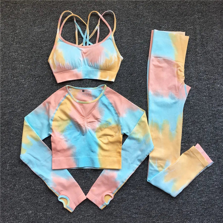 Women Dye Yoga Sportswear Set (available in 1pc. 2 pcs. and 3 pcs set)_19