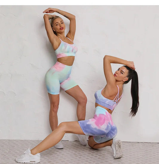 Women Dye Yoga Sportswear Set (available in 1pc. 2 pcs. and 3 pcs set)_31