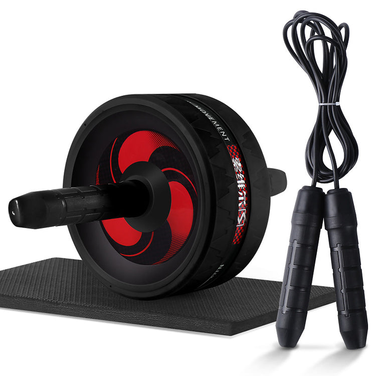 No Noise Abdominal Roller With Mat And Jump Rope Set_5